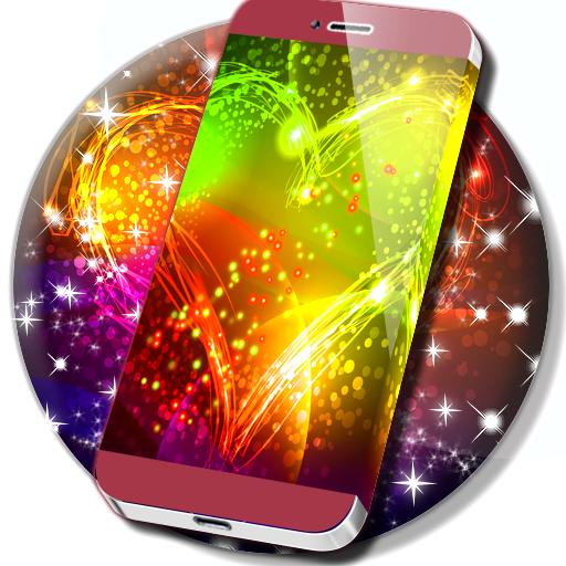 Neon Hearts Live Wallpaper