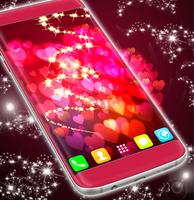 برنامه‌نما Hearts Glare Light Live Wallpaper عکس از صفحه