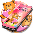 Teddy Bear Live Wallpaper icône