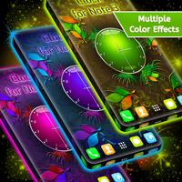 Clock for Note 3 الملصق