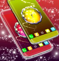 Flower Clock Live Wallpaper syot layar 1