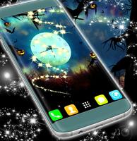 Halloween Clock Live Wallpaper Poster