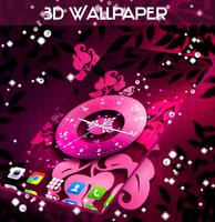 3D Wallpaper Clock captura de pantalla 1
