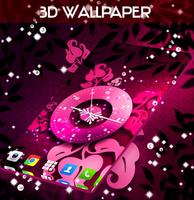 3D Wallpaper Clock captura de pantalla 3