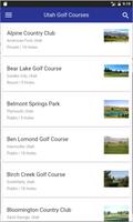 Utah Golf Courses poster
