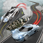 Carreras acrobáticas de coches icono