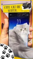 Cute Cat on Screen - Cat Walks in Phone Cute Joke capture d'écran 1