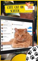 Cute Cat on Screen - Cat Walks in Phone Cute Joke capture d'écran 2