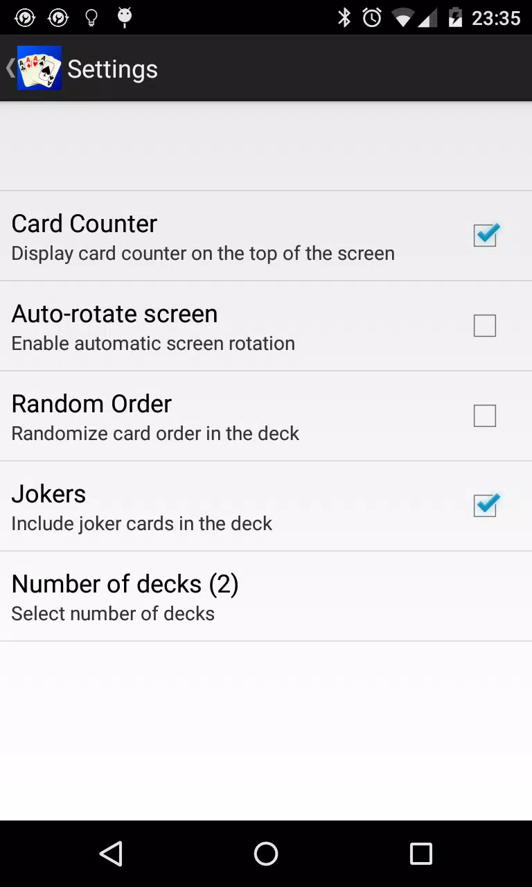 Download do APK de Baralho de cartas para Android