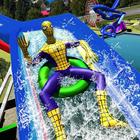 Super Hero Water Slide Uphill Park Adventure icône