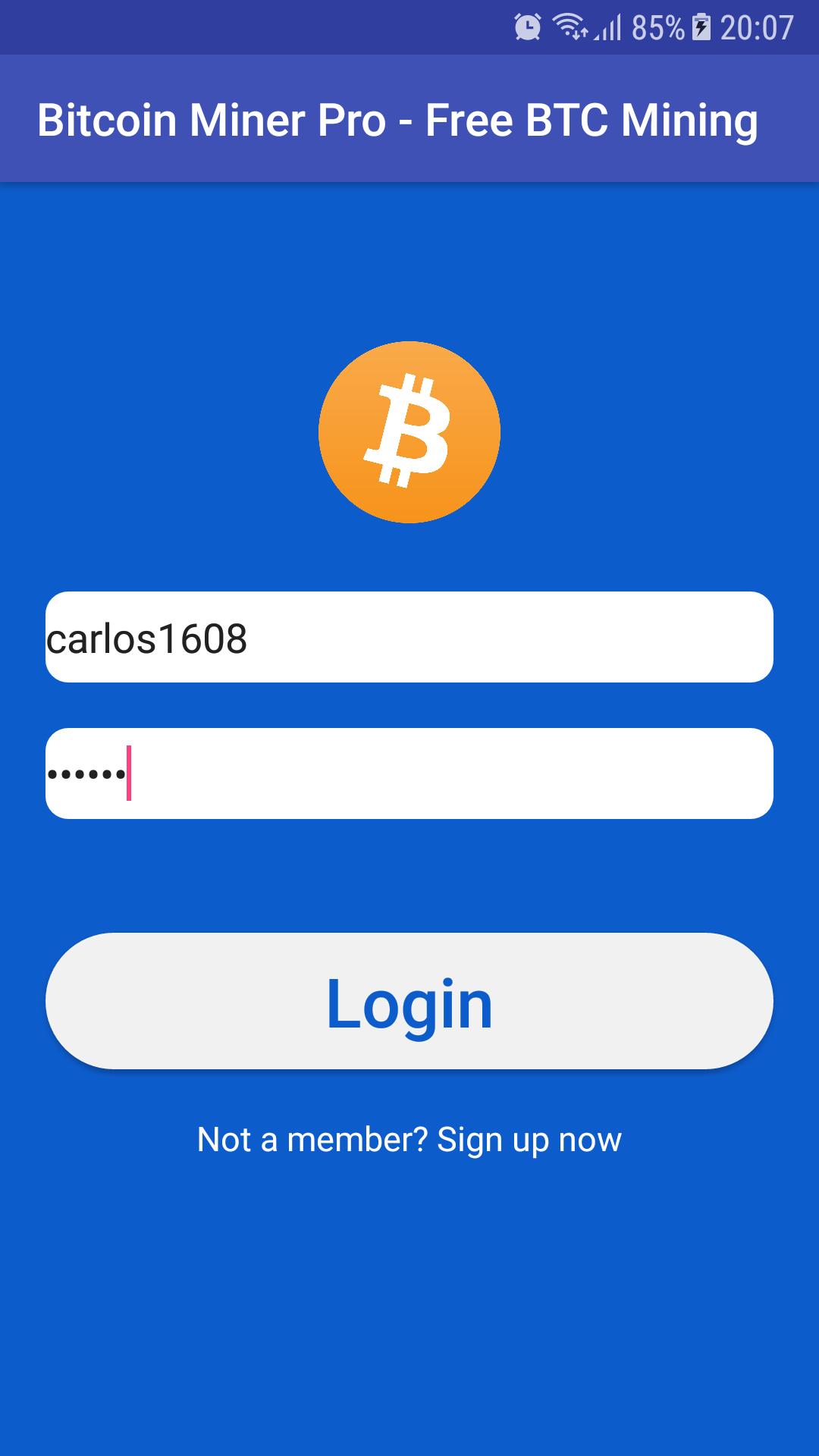 bitcoin website login