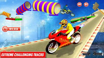 Impossible Crazy Bike Stunt Racing Drive 3D পোস্টার