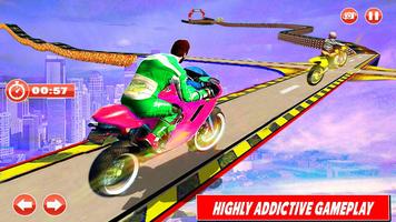 Impossible Crazy Bike Stunt Racing Drive 3D screenshot 2