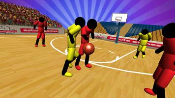 Jeux de basketball Stickman en capture d'écran 1