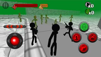 Stickman vs Zombies 3D captura de pantalla 2