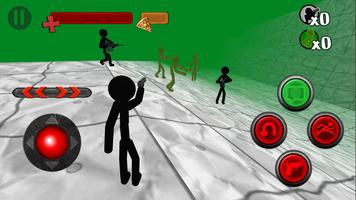 3 Schermata Stickman vs Zombies 3D