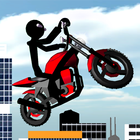Stickman Motocicleta 3D icono