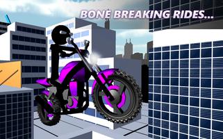 Stickman Motocicleta 3D captura de pantalla 3
