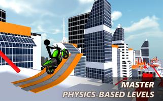 Stickman Motocicleta 3D captura de pantalla 1