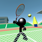 Stickman 3D Tennis Zeichen