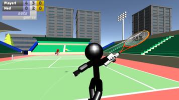 Stickman 3D Tennis اسکرین شاٹ 1