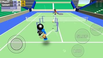 Stickman 3D Tennis اسکرین شاٹ 2