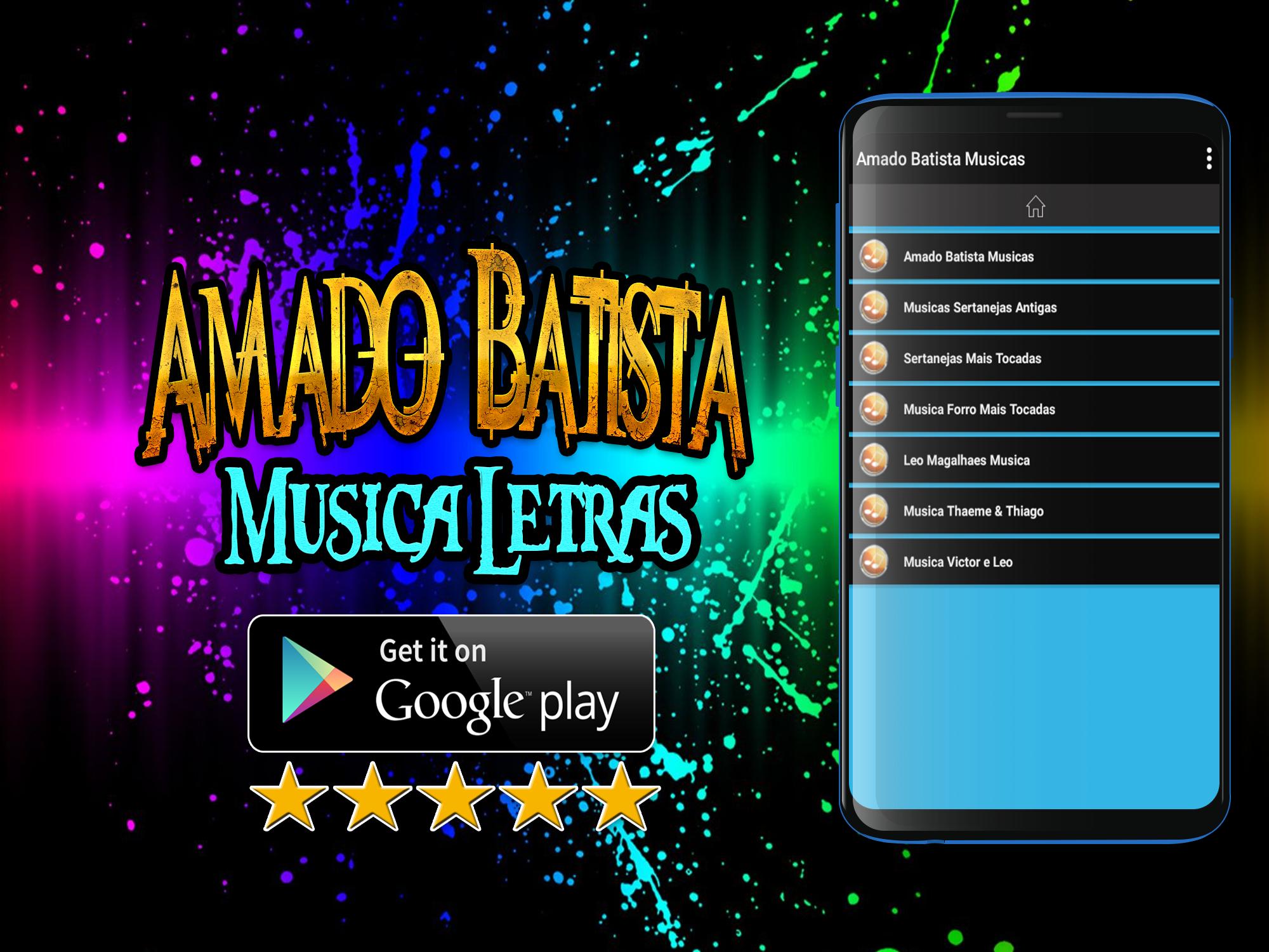 Amado Batista Musica Best Mp3 Letra Completo para Android - APK Baixar