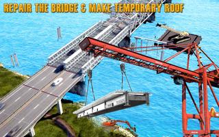 Construct City Bridge 3D Sim Game постер