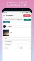 InstaMokcup - Fake Instagram Post Maker capture d'écran 2