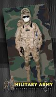 Military Army Costume Photo Editor Affiche