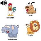 Animal Sounds - Sound touch learning game icône