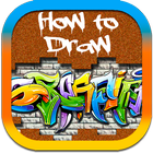 How to draw Graffiti art ikon