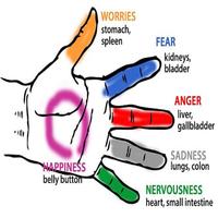 Acupressure Hand Point for Cure Diseases الملصق