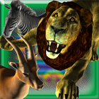 Predator Lion Afryka Wojownika ikona
