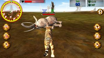 Safari Animals: Scary Tiger capture d'écran 1