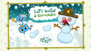 Kit^n^Kate Let's Build Snowman poster