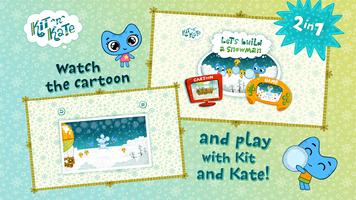 Kit^n^Kate Let's Build Snowman 스크린샷 1