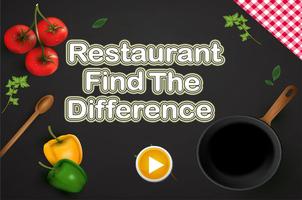 Restaurant Find Difference Affiche