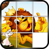 Slide Puzzle - Cartoon Animals icône