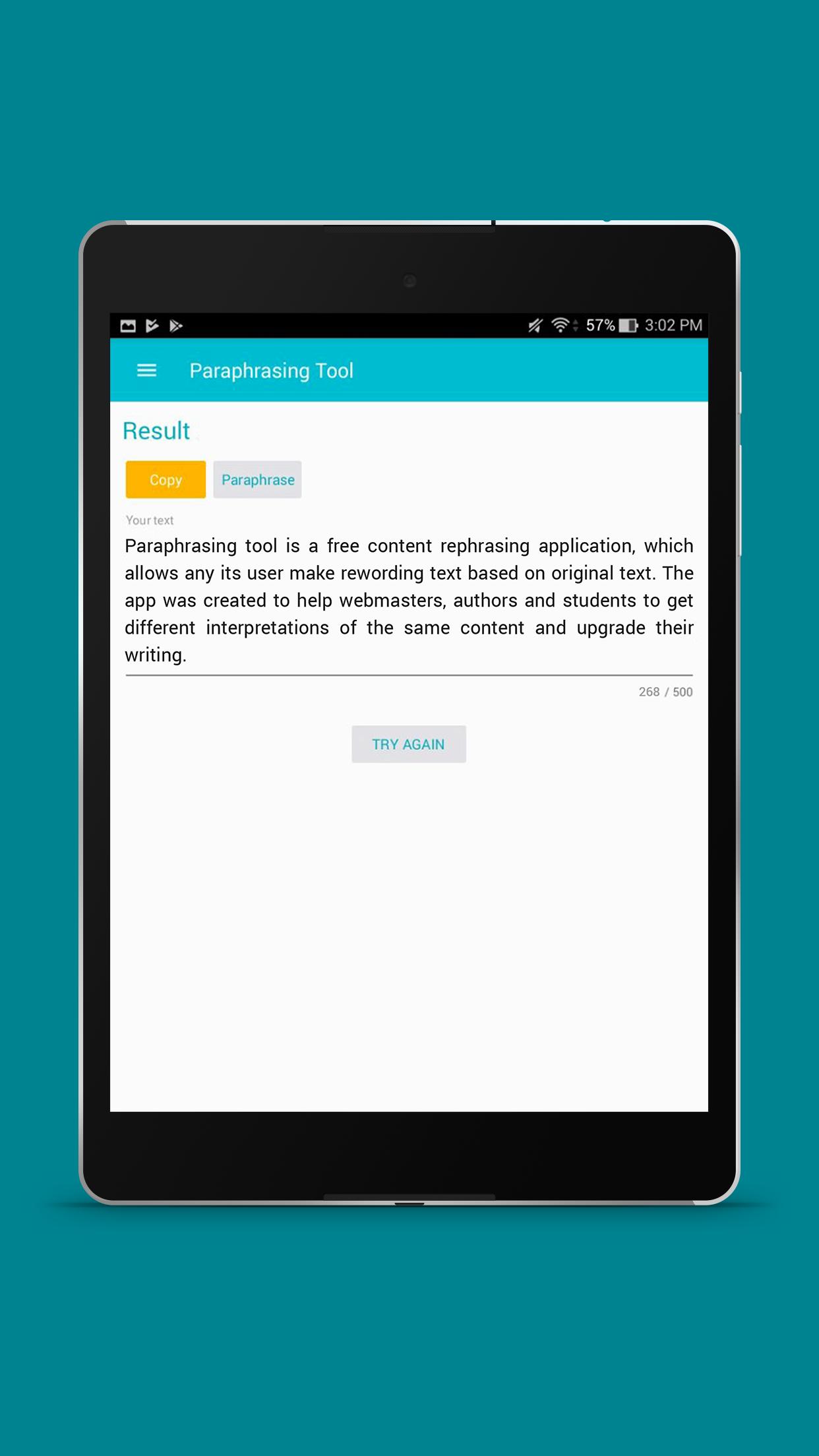 paraphrasing tool app