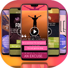 ikon FullScreen Motivational Video Status Maker - 30Sec