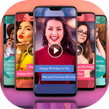 FullScreen Birthday Video Status Maker - 30 Sec icon