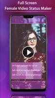 FullScreen Female Video Status Maker - 30 Sec syot layar 3