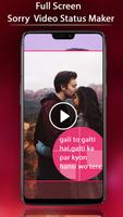 FullScreen Sorry  Video Status Maker - 30 Sec syot layar 1