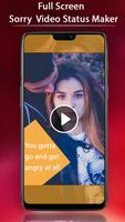 FullScreen Sorry  Video Status Maker - 30 Sec syot layar 2