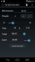 برنامه‌نما Tip Split Calculator عکس از صفحه