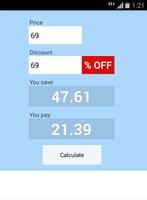 Discount Calculator syot layar 2