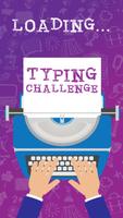 Typing text test your speed Affiche
