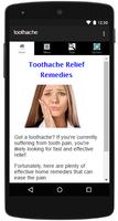 Poster Toothache Relief Remedies