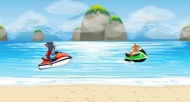 tom jet ski and jerry syot layar 1